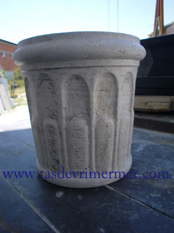 Traverten Saksı Klasik